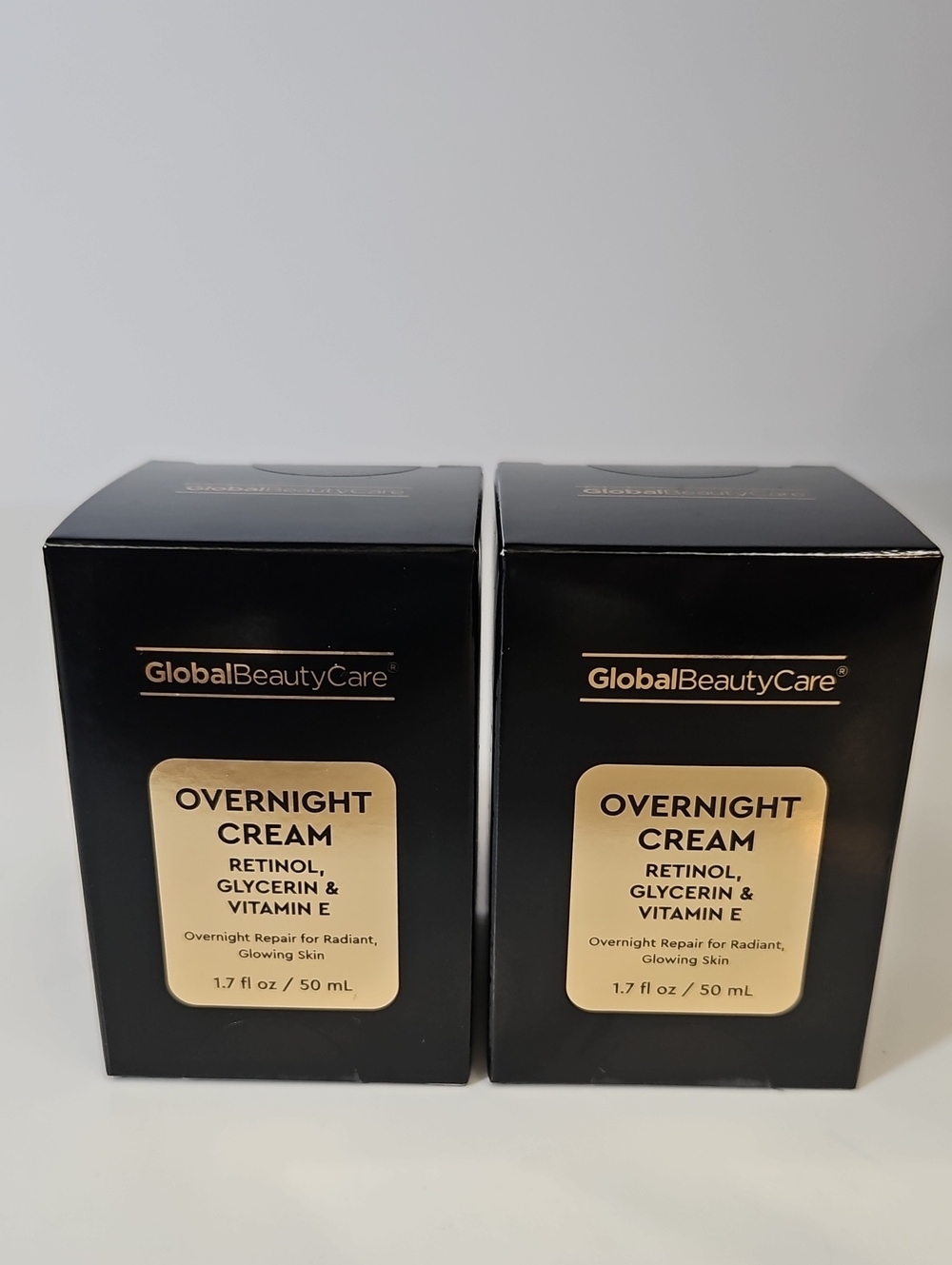 Global Beauty Care 2-PCS Overnight Cream With Retinol, Glycerin & Vitamin C